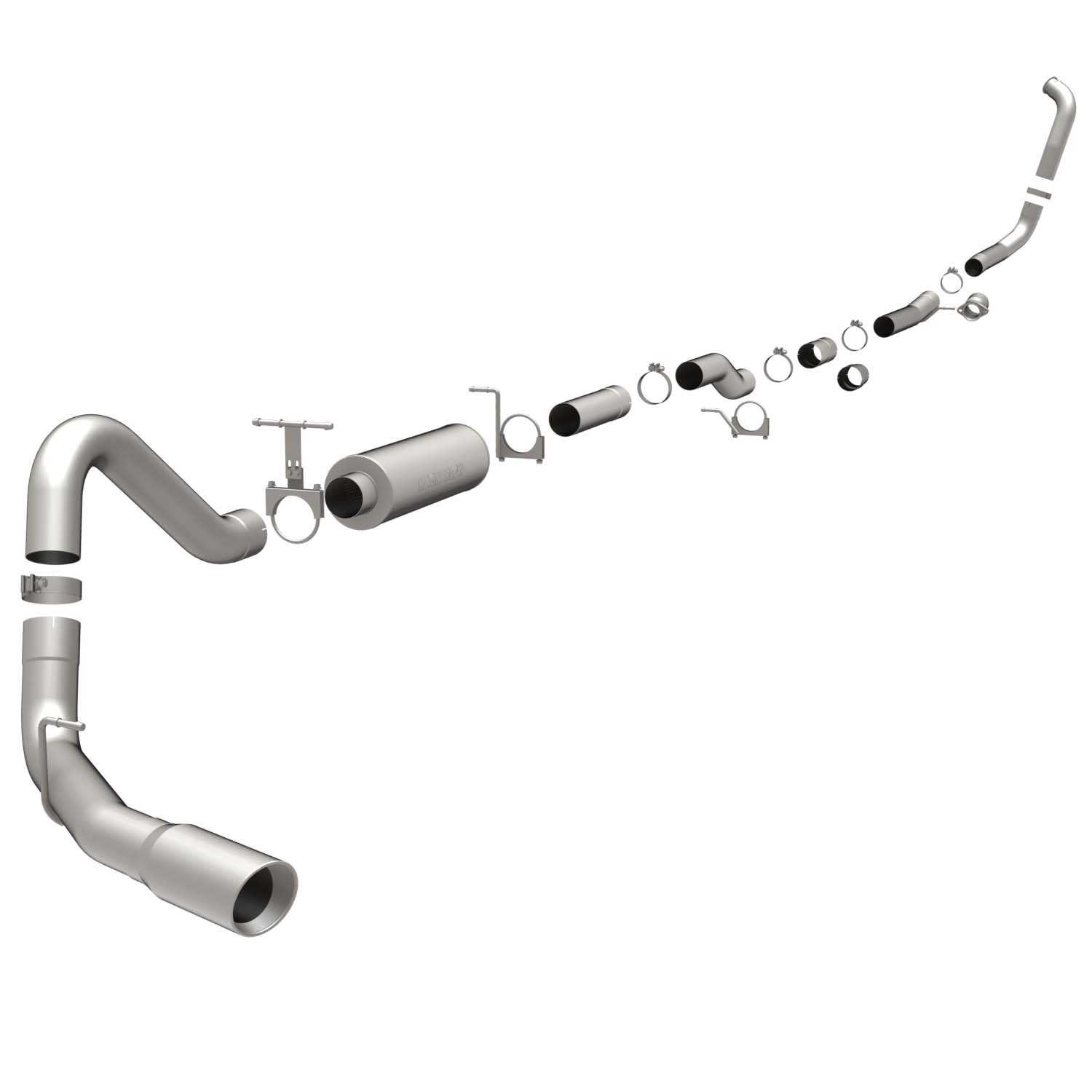 Ford Sys T/B 03- Ford 6.0L DSL W/4 D/P Magnaflow Cat-Back