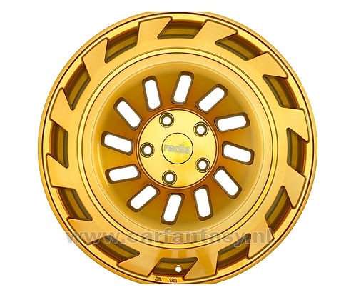RADI8 T12 10.0x19 5x112 45 Brushed Gold 66,6 Velgen