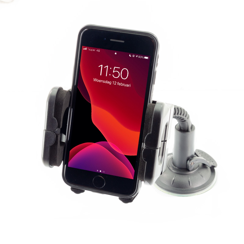 Universal Smartphone/Navigation Holder with suction cup/gooseneck 40-120mm