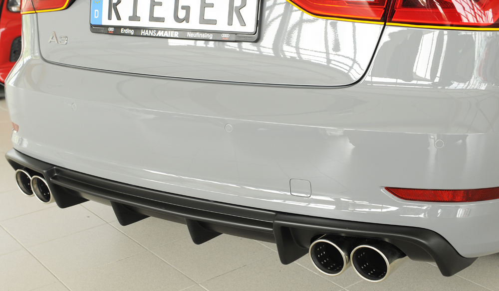 Achter Skirt Audi A3 8V 12-16 S-line Rieger ABS