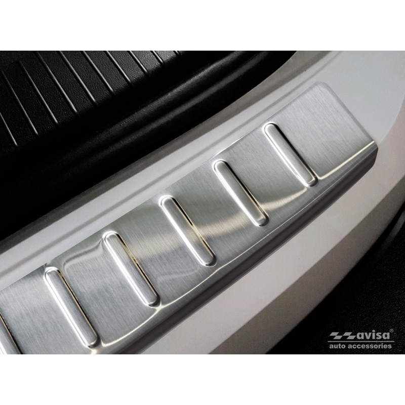 Stainless Steel Rear bumper protector  Volkswagen Touareg III (CR7) 2018- Incl. Facelift 'Ribs'