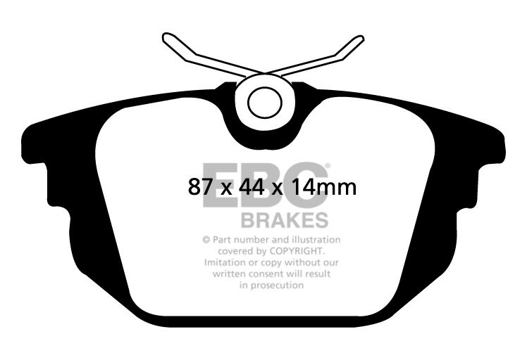 EBC Brakes ALFA ROMEO Alfa 155 1.8 TS 96-98 Remblokken achterzij