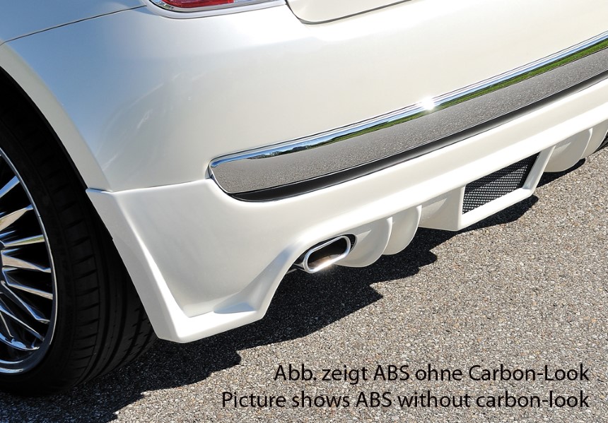 Diffuser Fiat 500 (312) sportuitlaat links + rechts Rieger carbon-look