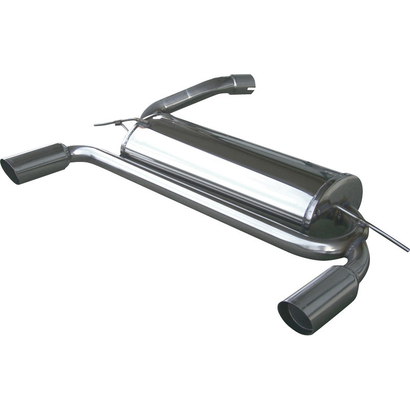 100% Inox Double Sport Exhaust  Ford Focus ST 2.5 20v Turbo 2006- Left/Right 80mm