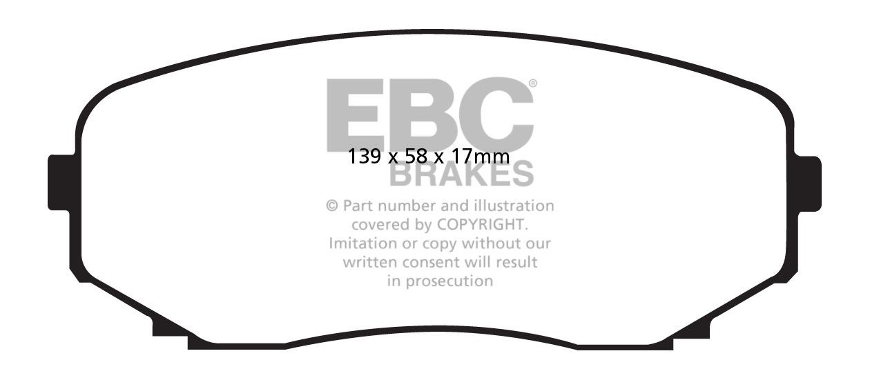 EBC Brakes MAZDA CX-7 2.2 TD 2009-.. Remblokken voorzijde