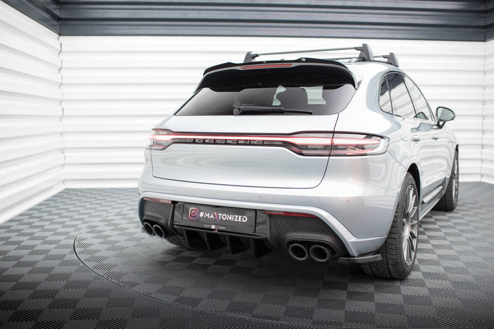 Diffuser Porsche Macan Mk1 Facelift 2 Maxton Glans Zwart