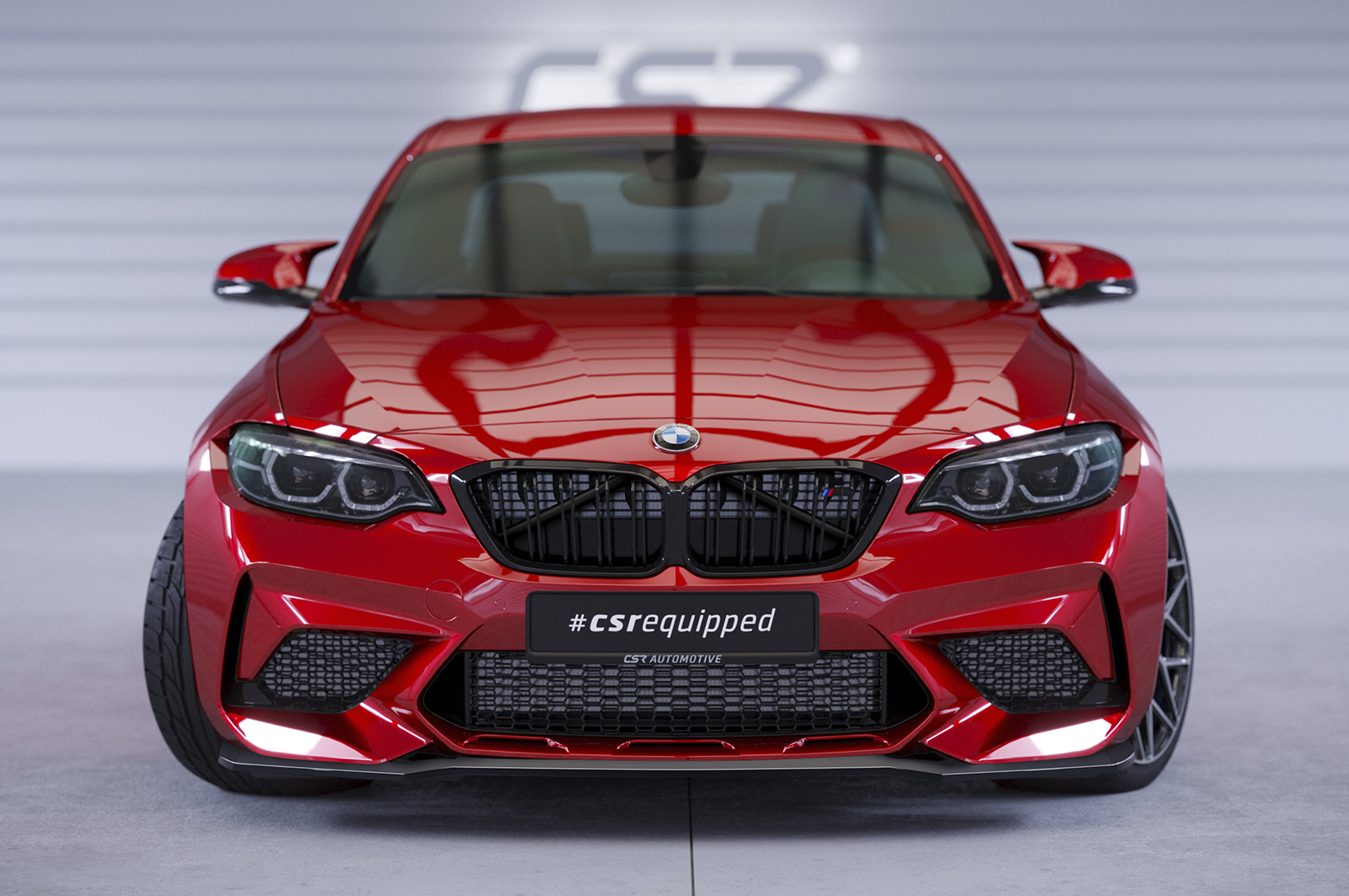 Voorspoiler BMW M2 Competition CSR Glans Zwart