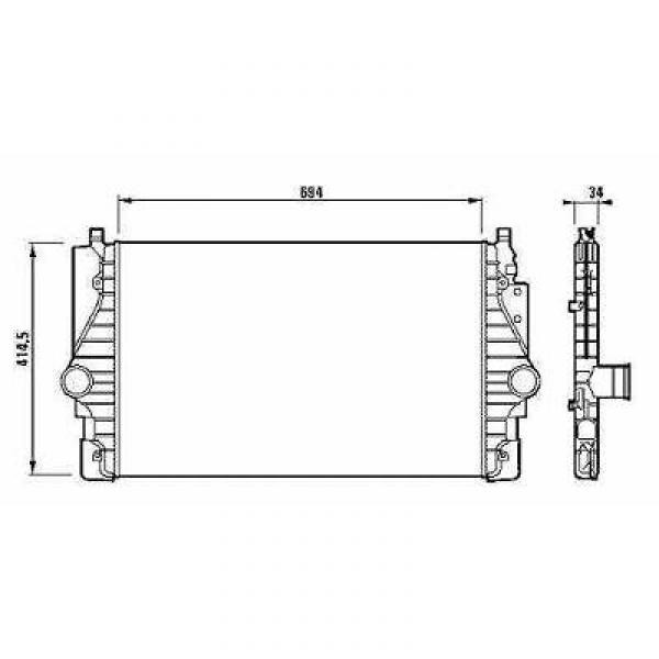 Intercooler T4 01-03 2.5 TDI +/-AC