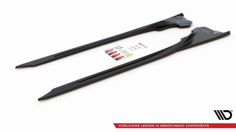 Zijskirts Diffusers BMW I8 Glanzend Zwart