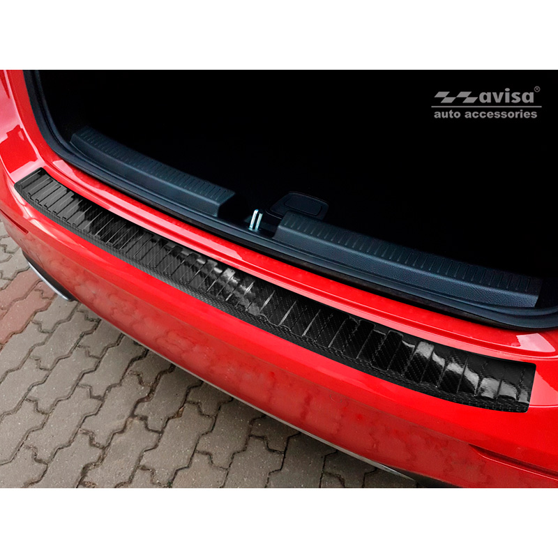 Echt 3D Carbon Achterbumperprotector  Mercedes A-Klasse W177 2018-