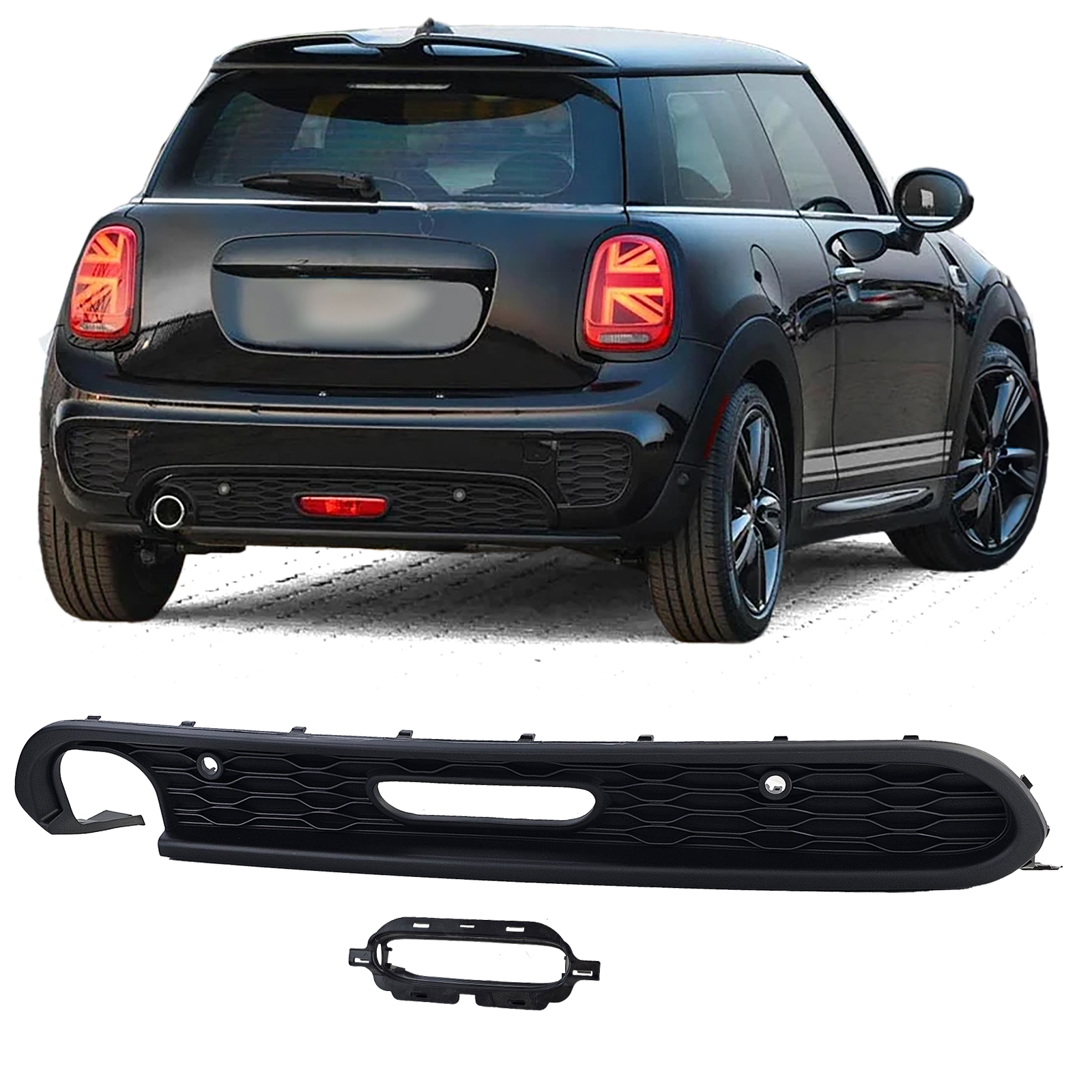 Diffusor Mini Cooper One D F55 F56 F57 14-20 JCW Bumper