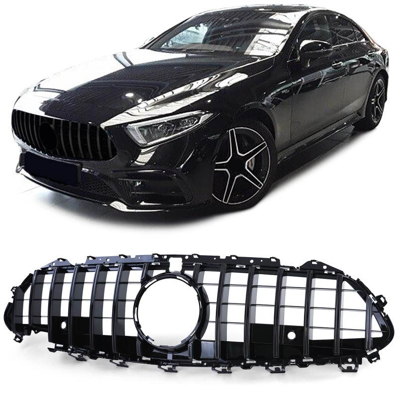 Grill Mercedes CLS C257 17-.. GT Look Glans Zwart