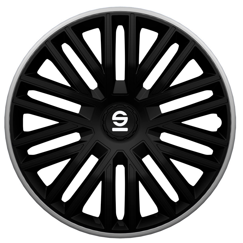 Sparco Wheel Covers Bergamo - 16-inch - Black/Grey - Set of 4 pieces