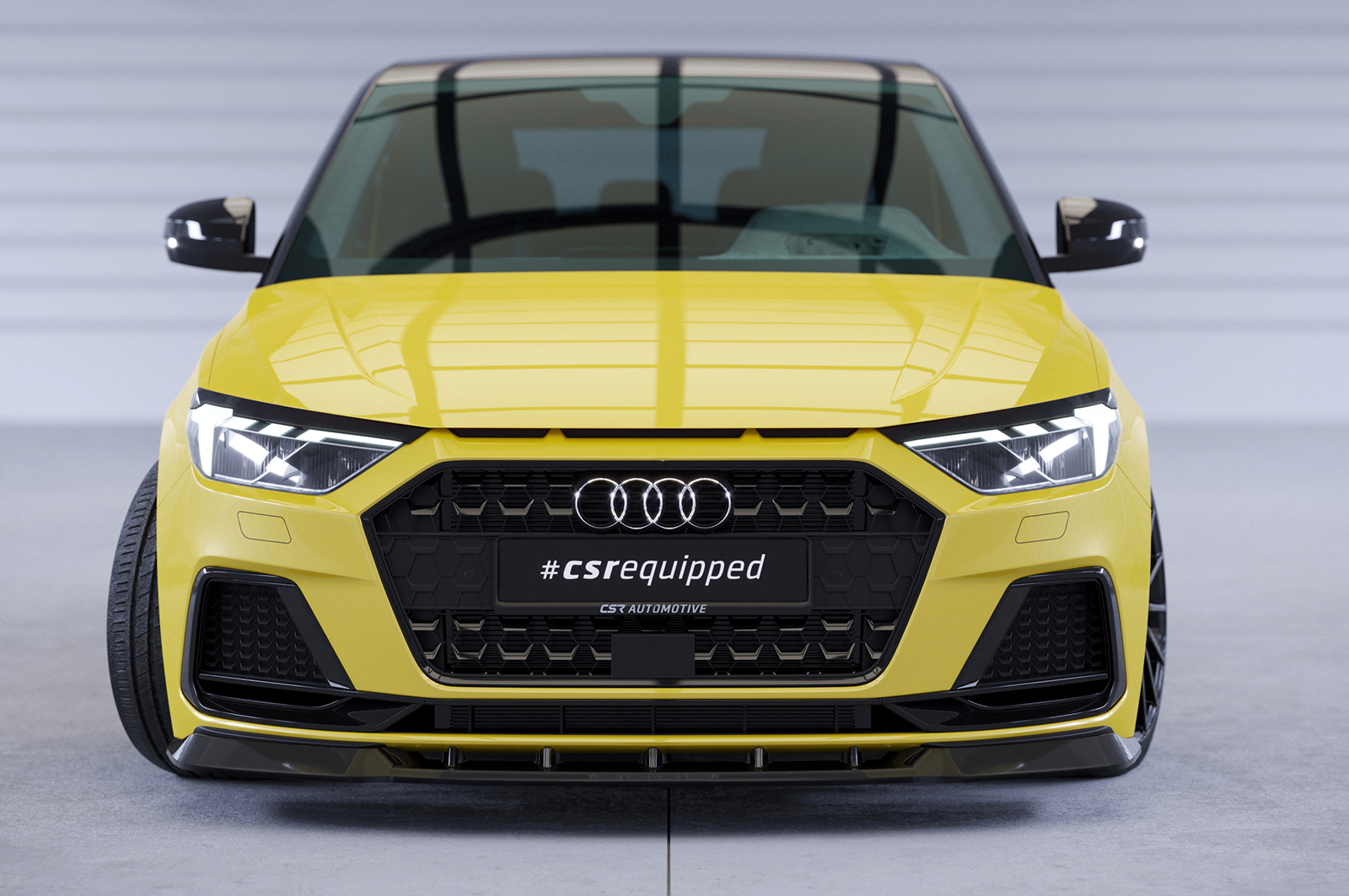 Koplampspoiler Audi A1 (Type GB) CSR Glans Zwart