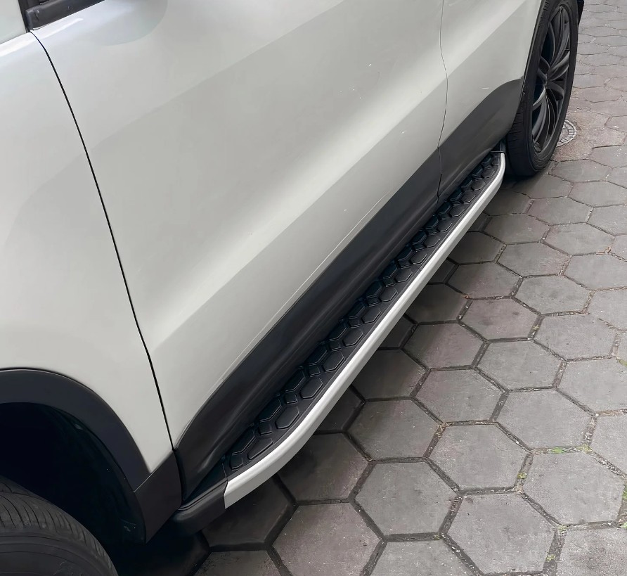 Treeplanken voor Mercedes M-Klasse W163 98-05 aluminium zwart grijs