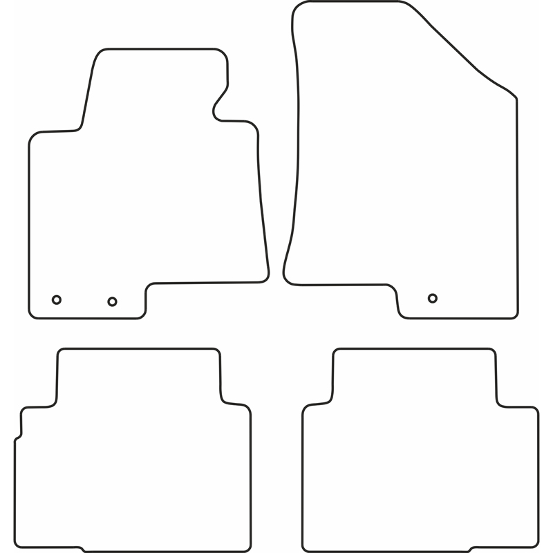 Set velour car mats  Kia Sportage 2010-2015