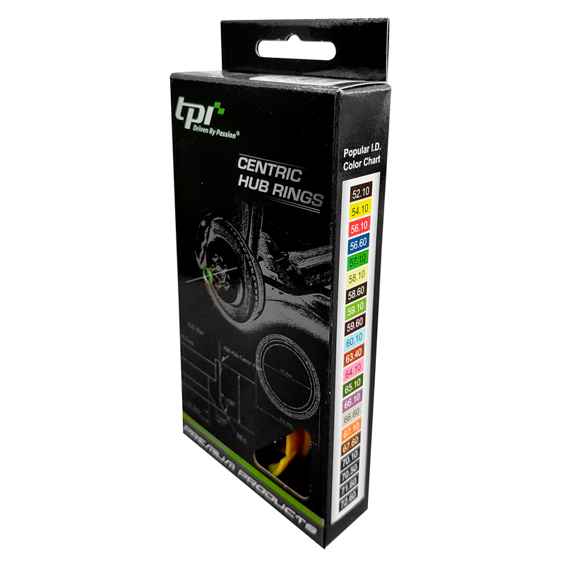 Set TPI Centreerringen - 67.1->65.1mm - Olive Groen