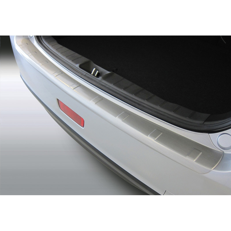 ABS Rear bumper protector  Mitsubishi ASX 11/2012-9/2016 'Brushed Alu' Look