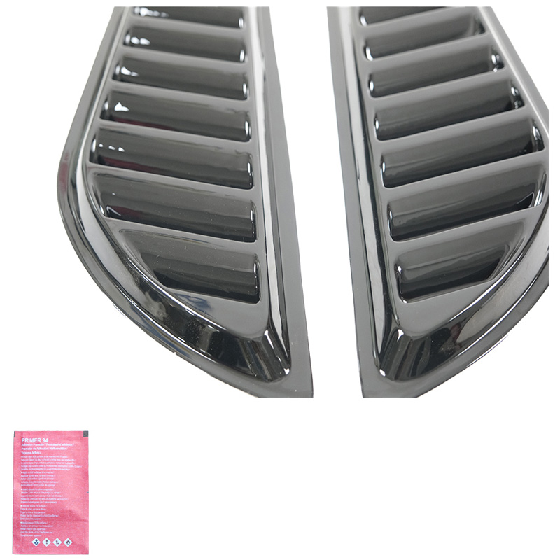 Set motorkapluchtinlaten Pick-Up 4x4 - Universeel - Glanzend zwart