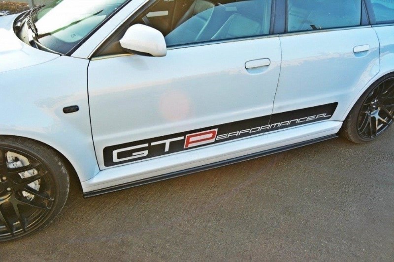 Zijskirts Diffusers Audi RS4 B5 Glanzend Zwart