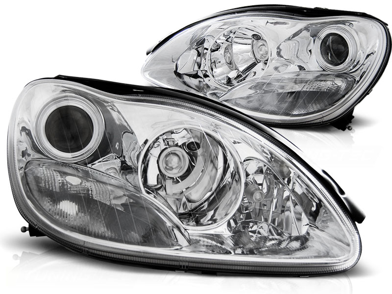 Koplampen Mercedes-Benz S-Klasse Typ W220 Bj. 98-01 chroom