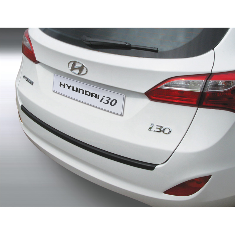 ABS Rear bumper protector  Hyundai i30 Tourer 2012-2017 Black