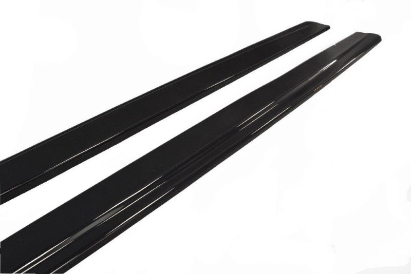 Zijskirts V.2 Audi RS7 C7 FL Maxton Glans Zwart
