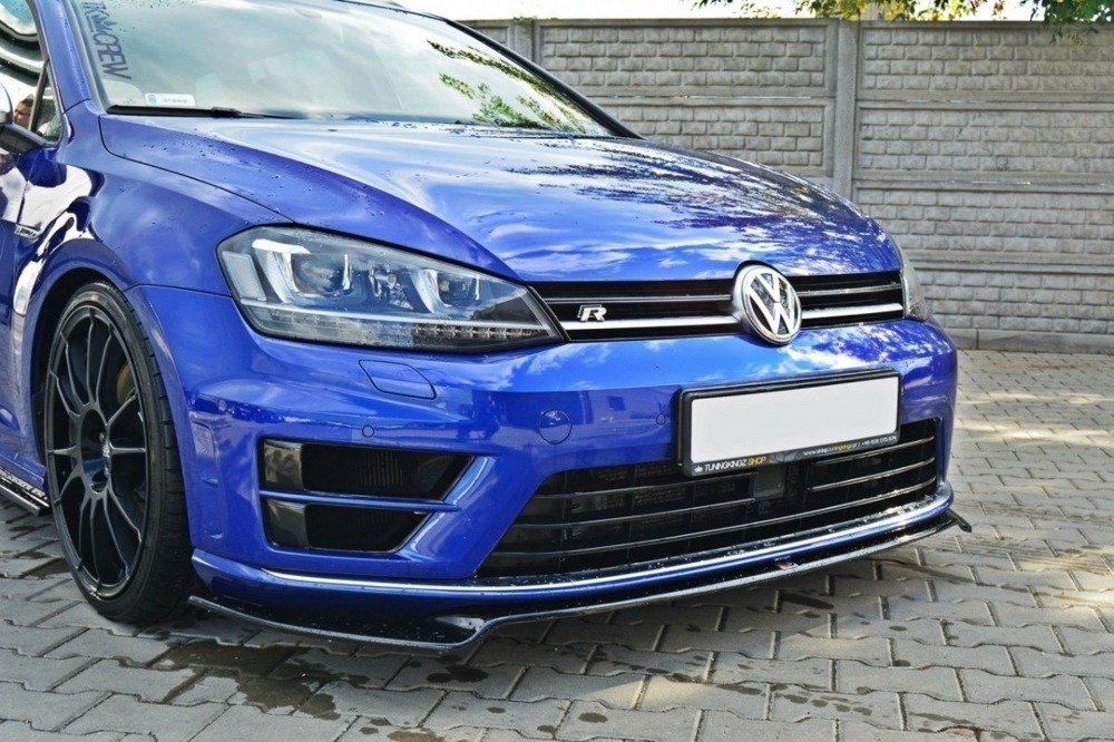 Voorspoiler VW Golf 7 R Glans Zwart