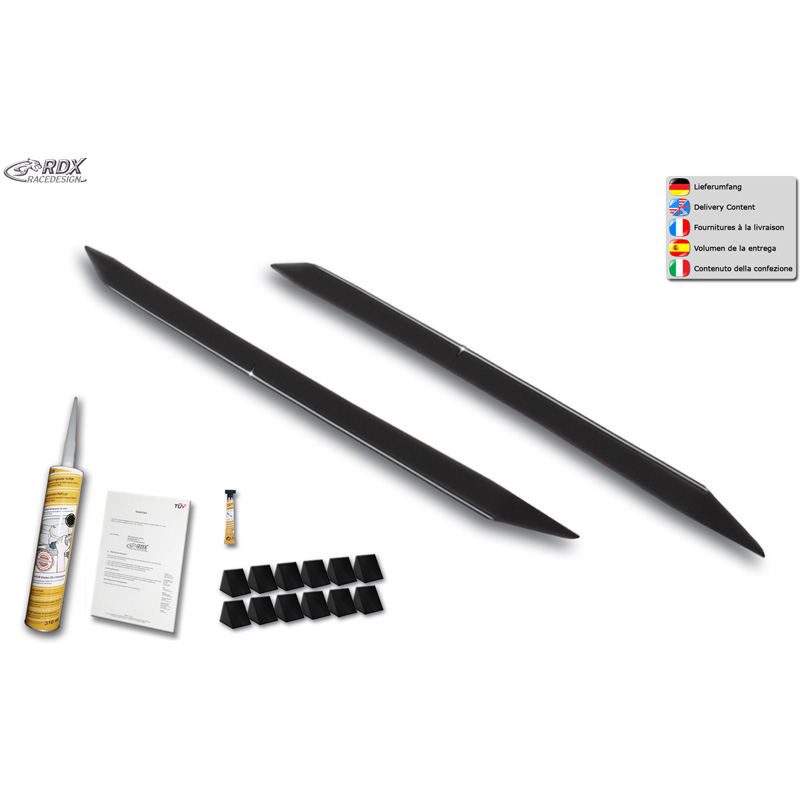RDX Racedesign Sideskirts  Volkswagen Passat CJ5 (B9) 2023- 'Slim' (ABS)