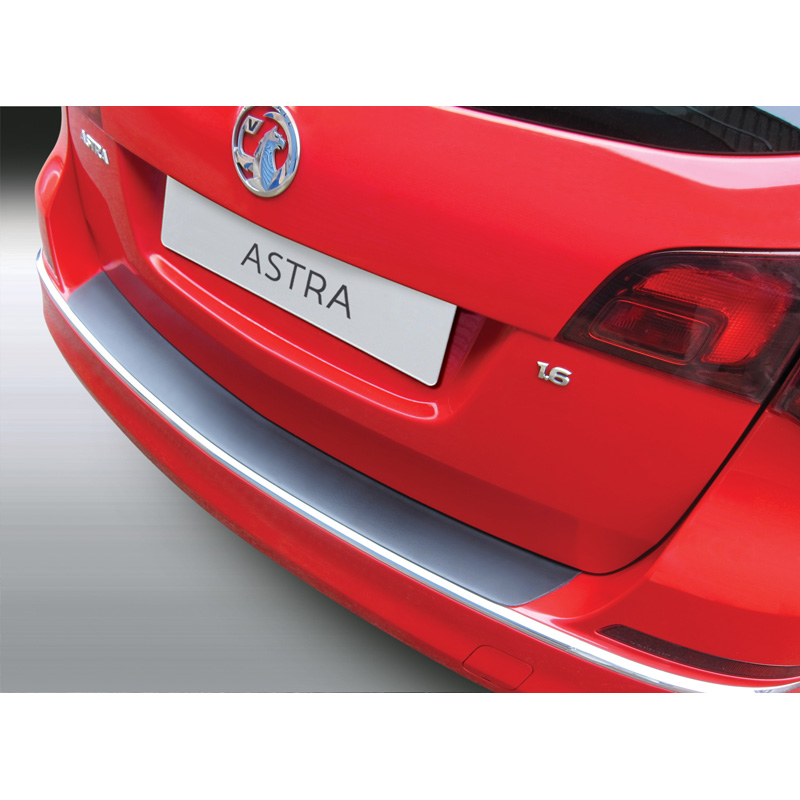 ABS Rear bumper protector  Opel Astra J Sportstourer 2012-2015 Black