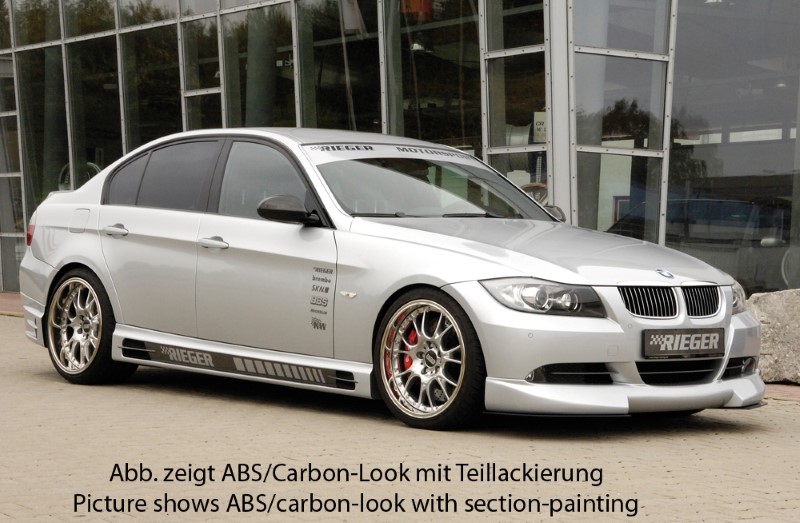 Zijskirts BMW E90 ABS Carbon-look Rieger