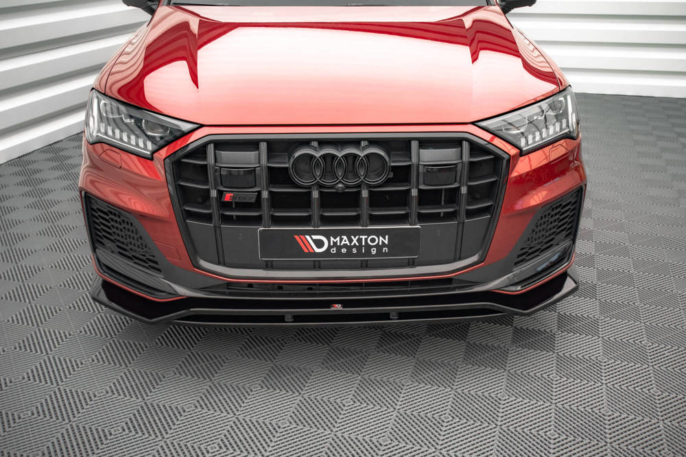 Voorspoiler Audi SQ7 / Q7 S-Line FL Maxton Glans Zwart