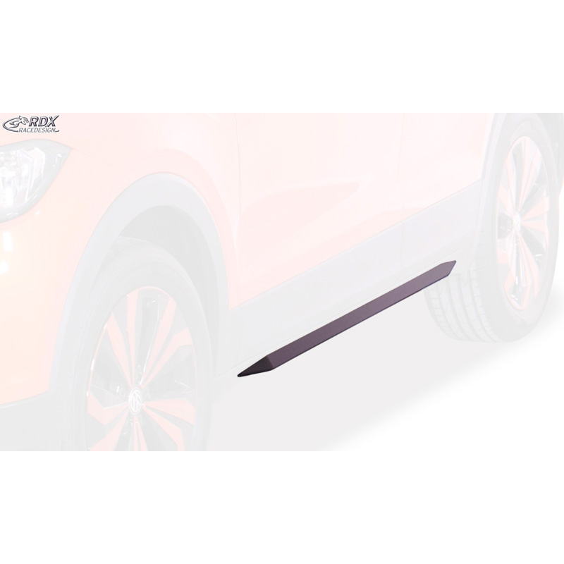 Side skirts 'Slim'  Volkswagen T-Cross 2019- (ABS glossy black)