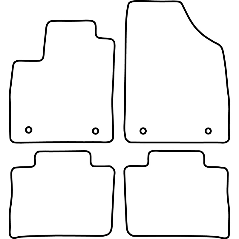 Set velour car mats  MG (E)HS (SUV) 2019-