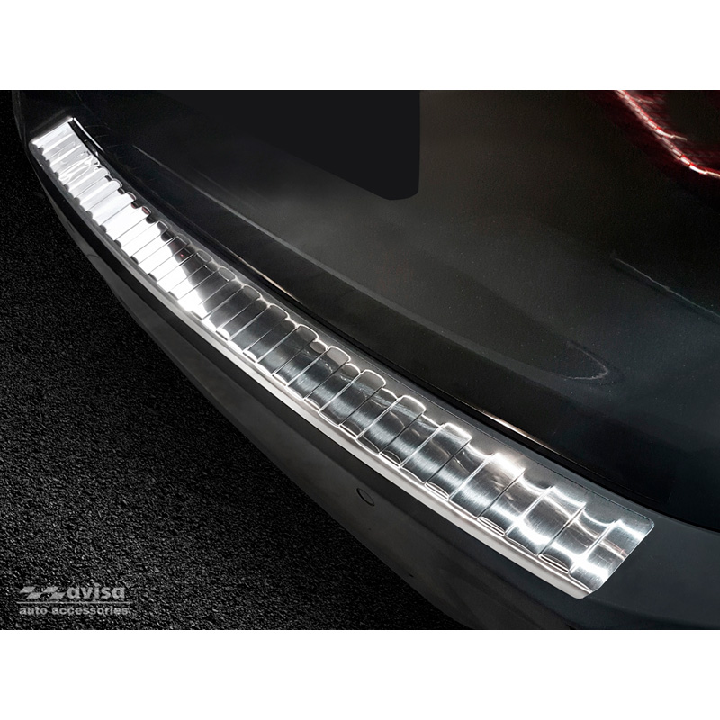 Stainless Steel Rear bumper protector  BMW 3-Series G21 Touring M-Package 2018-2022 excl. Sportline 'Ribs'