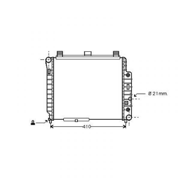 Radiator SLK 200 R170 96-99 360x434 2.0I 16V -AC