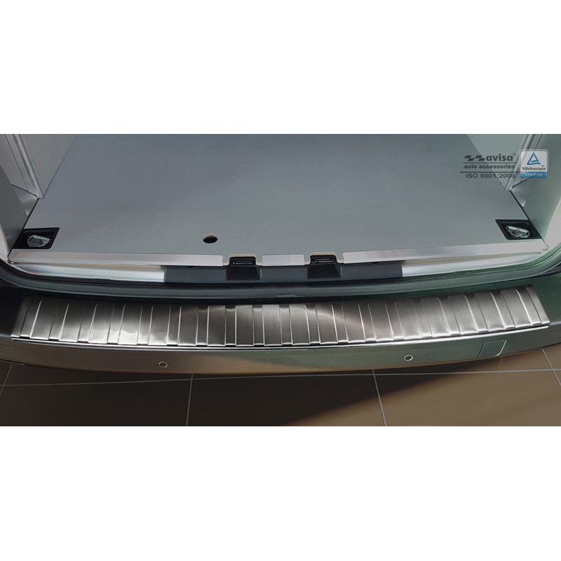 RVS Achterbumperprotector  Citroën Jumpy & Peugeot Expert 2016- 'Ribs' (ongespoten bumper)