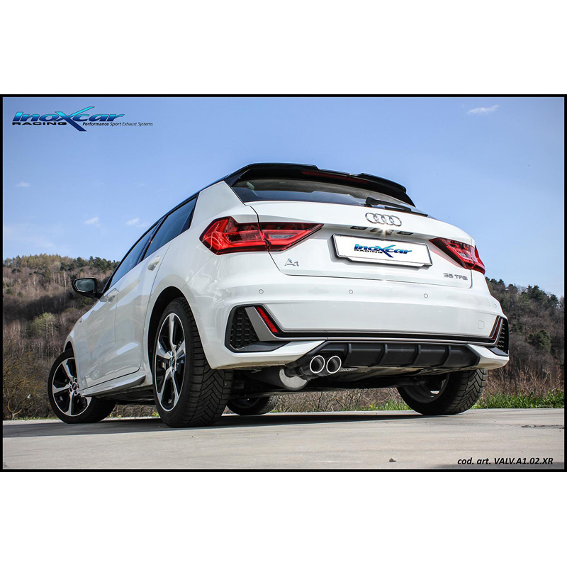 100% Inox Sport Exhaust  Audi A1 (GBA) 35TFSI (150HP) 2018- 2x70mm X-Race