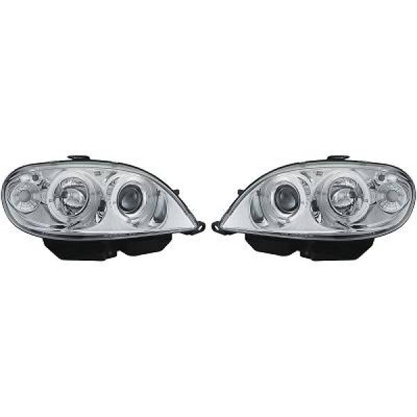 Koplampen Citroen Saxo 99-03 Chroom