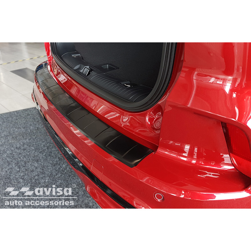 Zwart RVS Achterbumperprotector  Ford Kuga III ST-Line/Vignale/Hybrid ST-Line 2019-2024 & FL 2024- 'Ribs'