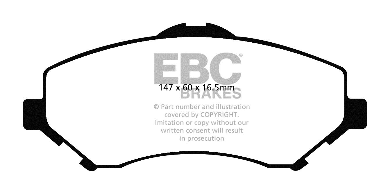 EBC Brakes JEEP Cherokee 2.8 TD 2007-.. Remblokken voorzijde