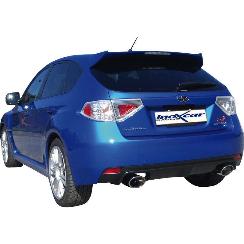 100% Inox Double Sport Exhaust  Subaru Impreza 2.5 WRX STi (300HP) 2008- Left/Right 150x105mm