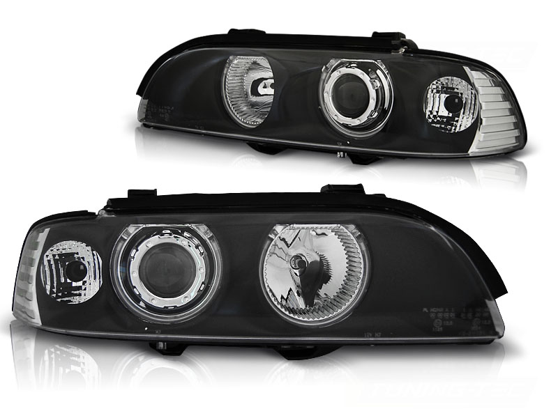 Headlights set BMW E39 95-00 black