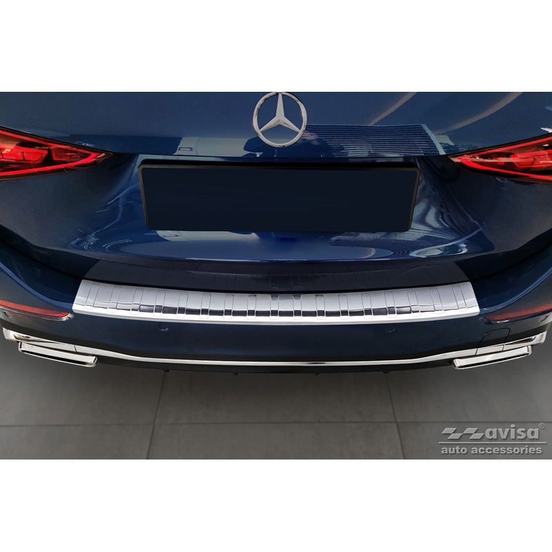 Stainless Steel Rear bumper protector  Mercedes C-Class AMG Estate (S206) 2021- 'Ribs'