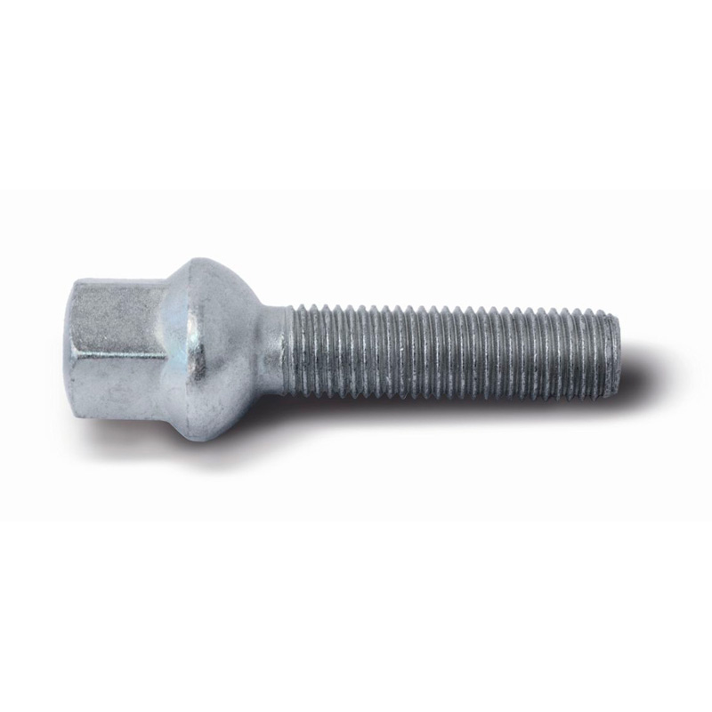 H&R Wheel bolt Round-Head R12 M12x1.50 - Length 55mm (e.g.  Mercedes)
