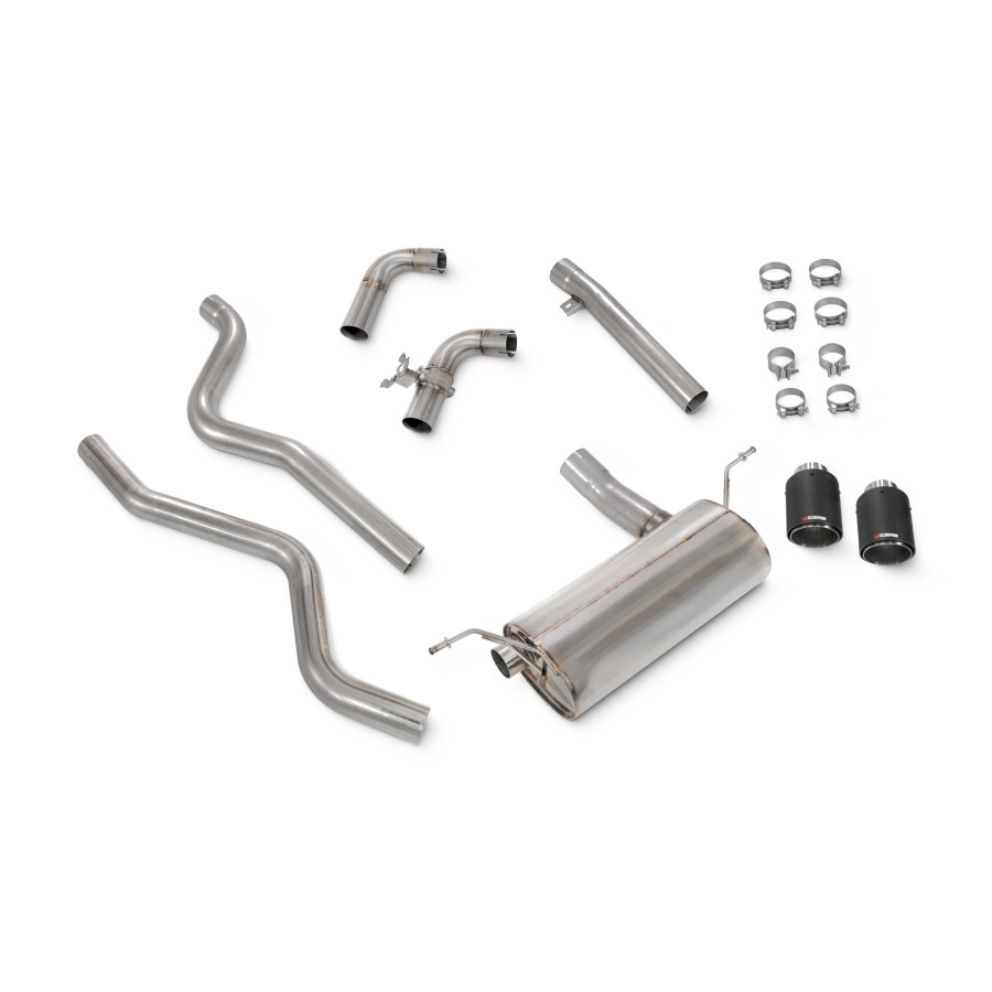 BMW 3 Series F30/F31 340i incl. xDrive Non-GPF Model Non-resonated cat-back system Scorpion