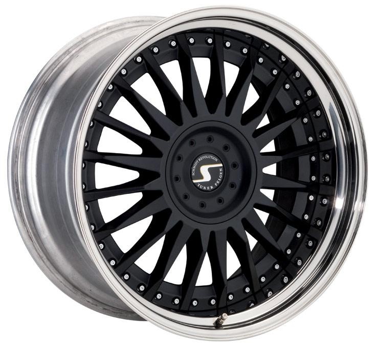Schmidt CC Line Velgen (Rad-Inox) 3dlg zwart 8,5 - 9x19