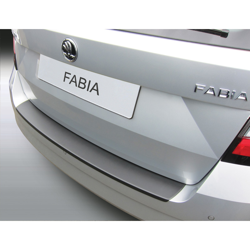 ABS Rear bumper protector  Skoda Fabia III Combi 11/2014-08/2021 Black