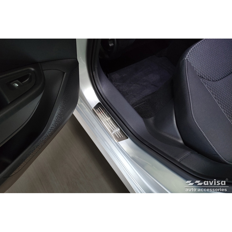 RVS Instaplijsten  Skoda Fabia IV Hatchback 2021- 'Lines' - 4-delig
