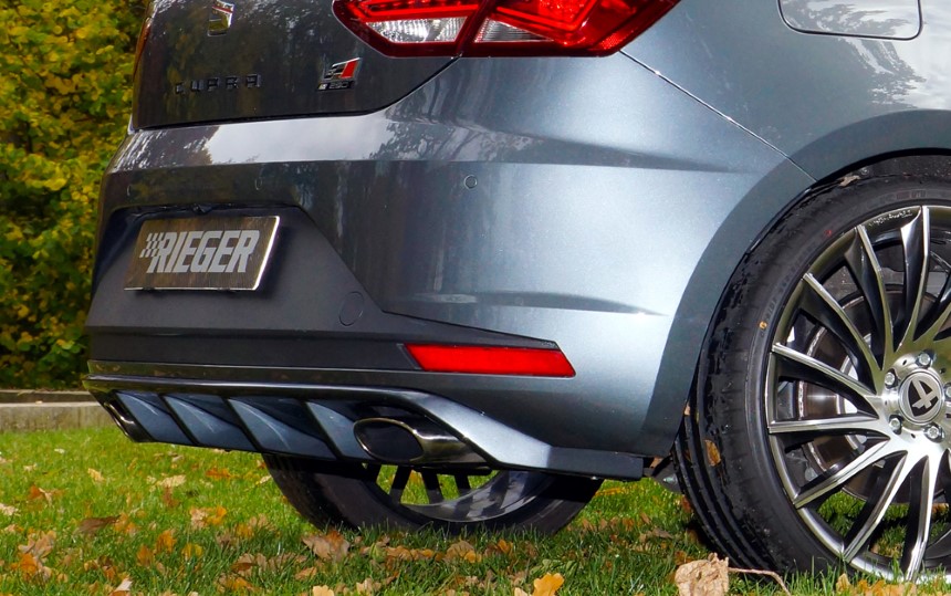 Diffuser Seat Leon Cupra (5F) Rieger uitlaat links + rechts